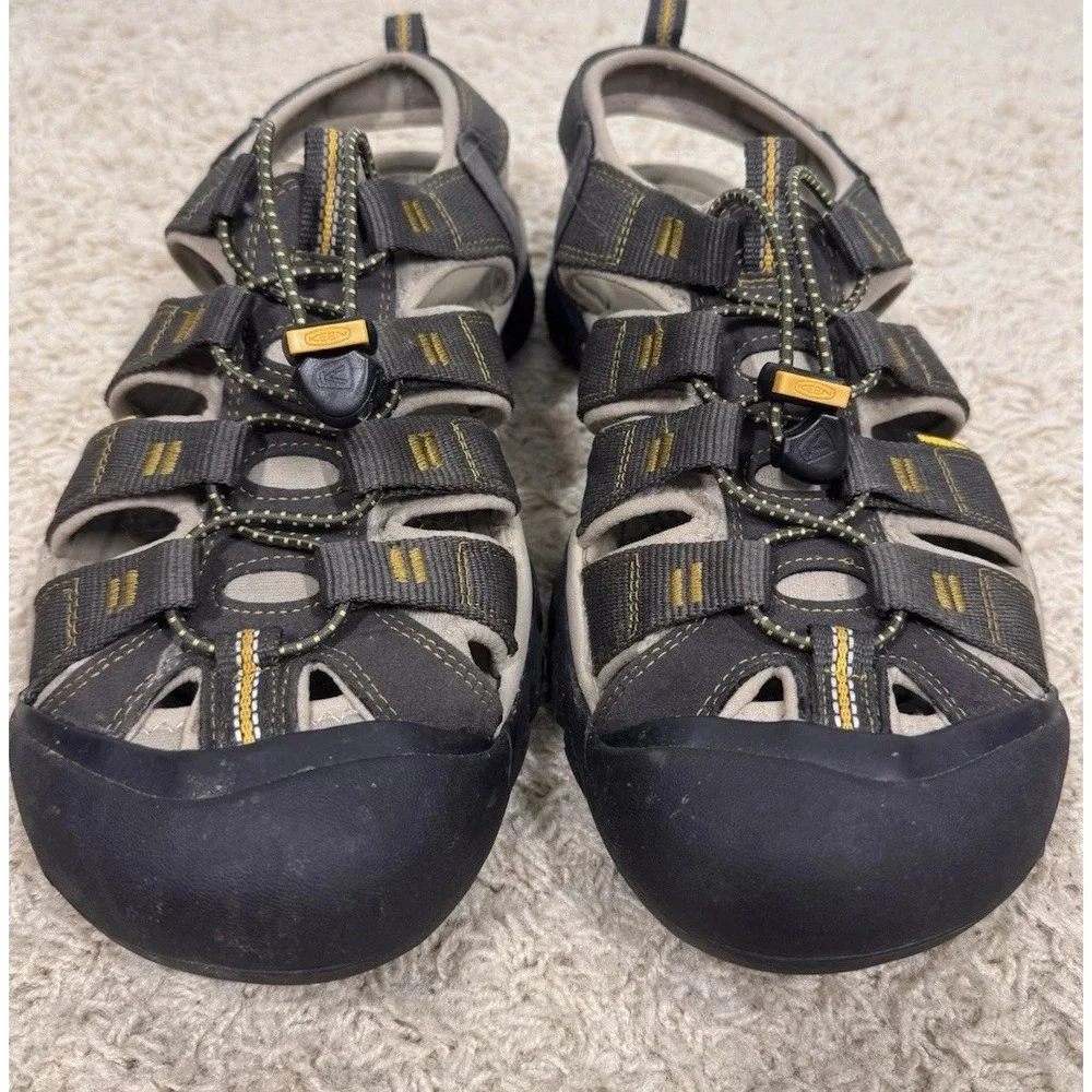Keen Newport H2 Waterproof Hiking Performance Sport Sandals Gray Tan Men's 10.5